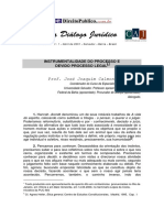 Instrumentalidade e Devido Processo. Calmon_Passos_Rev. Dialogo Juridico