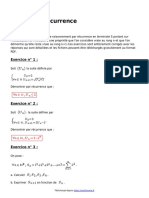 La Recurrence Exercices Maths Terminale Corriges en PDF