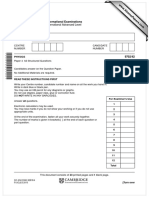 Cambridge International Advanced Level