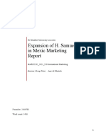 Expansion of H. Samuel in Mexic Marketing Report