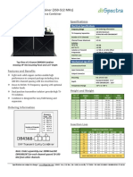 Db4368-Series Uhf Combiner (350-512 MHZ) : Specifications