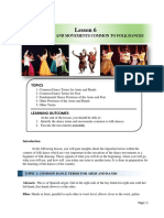 Folk Dance Terms and Movements