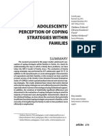 Adolescents' Perception of Coping Strategies Within Families