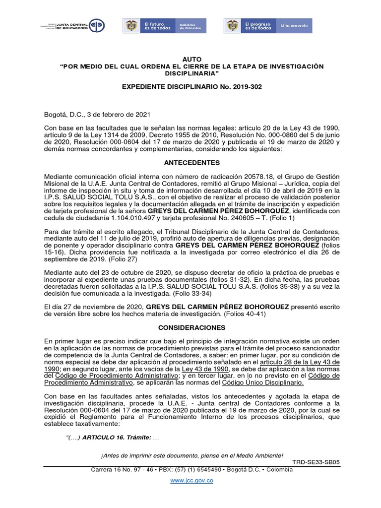 Auto de Cierre 2019302 PDF