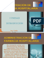 Introducción A La Farmacia Hospitalaria