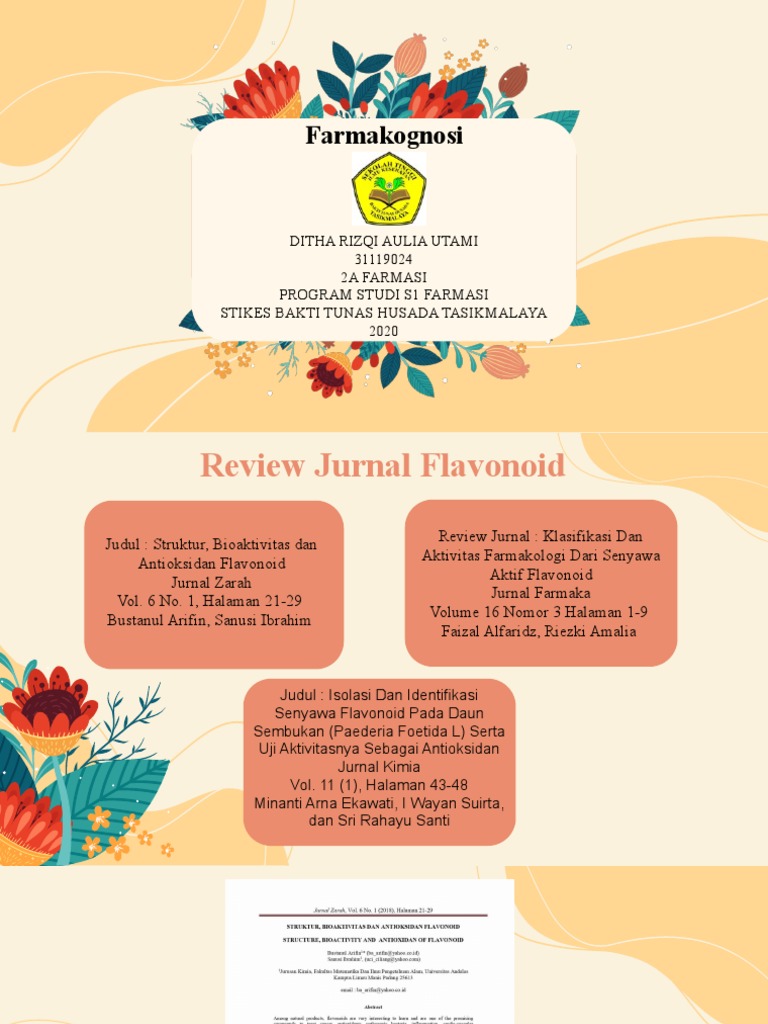 Review Jurnal Flavonoid PDF