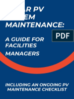 SOLAR PV SYSTEM MAINTENANCE GUIDE