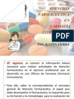 ATENCION FARMACEUTICA en Farmacia Comunitaria. Clas1