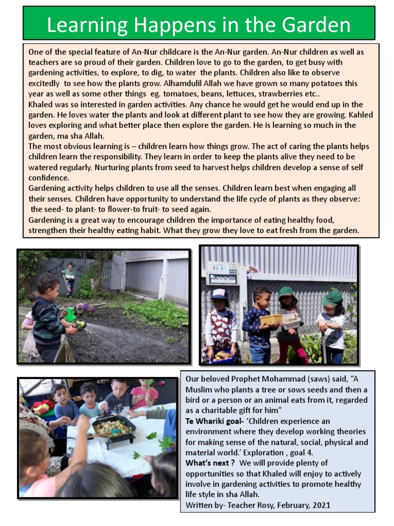 Gardening Activities for Child Development | PDF | Gardens | Plants