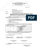 1st Billing Narrative Report