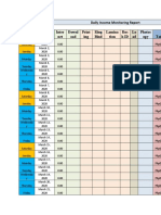 Daily Income Monitoring Report Inter Net Downl Oad Print Ing Ring Bind Lamina Tion Rus hID Lo Ad Photoc Opy Total