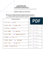 Actividad 5. Balanceo de Quimicas Por Tanteo