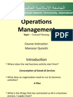 Operations Management - Demand Planning
