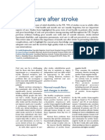 Mouth care after stroke improves oral health and prevents infections