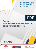 silabo comprensión lectora