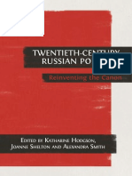 Twentieth-Century Russian Poetry: Reinventing The Canon