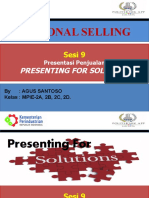 Sesi - 9-Presenting For Solution