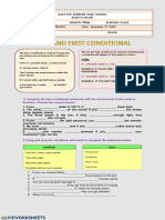 Zero and First Conditional