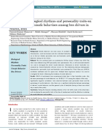 The Effect of Biological Rhythms and Personality Traits On The Incidence of Unsafe Behaviors Among Bus Drivers in Shiraz, Iran