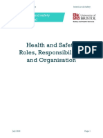 Health and Safety Roles, Responsibilities and Organisation