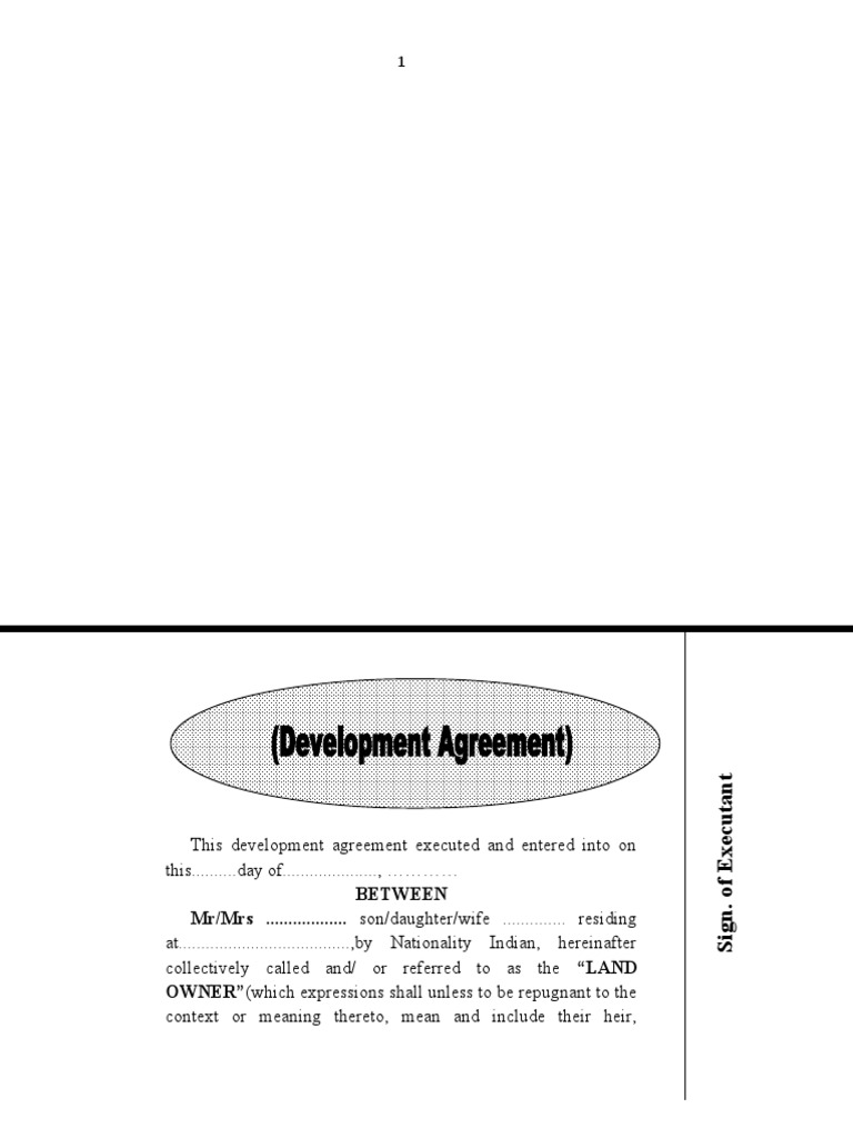 Development Agreement for Property | PDF | Property | Indemnity