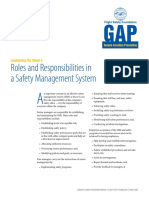 Roles and Responsibilities in A Safety Management System: Leadership Tip Sheet 4