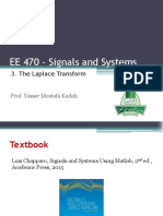 EE 470 - Signals and Systems: 3. The Laplace Transform