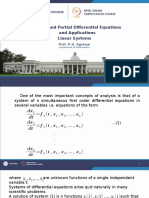 Ordinary and Partial Differential Equations and Applications Linear Systems