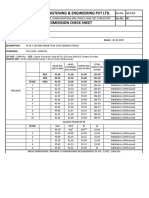 Surecon Fastening & Engineering PVT Ltd. Dimension Check Sheet