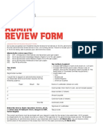 Admin Review Form SA