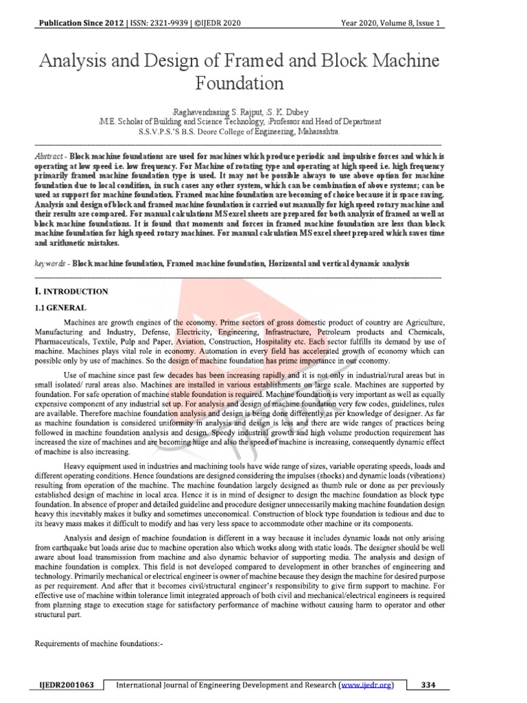 Machine Foundation Flatness Analysis | PDF | Machines | Force