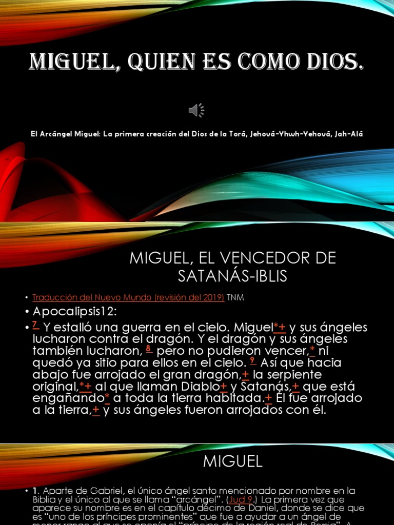 Miguel J Quien Es Como Dios Pdf Miguel Arcángel Arcángel