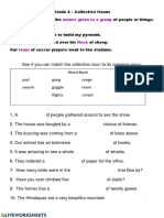 Collective Nouns Worksheet 1