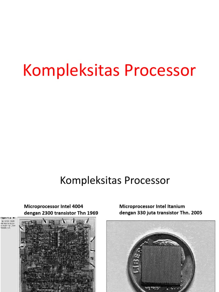 Pertemuan 4 Kompleksitas Processor | PDF