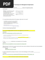 MBCQ721D-Quantitative Techniques For Management Application