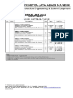 Price List 2015: Branch Control Valve