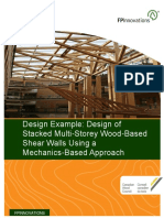 FPINNOVATION Design of Stacked Multistorey Wood Shearwalls Using A Mechanics Based Approach