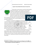 Green Chemistry: Liquid Carbon Dioxide Extraction of Lemon Peel Oil