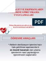 Cerrahi Alet Ve Ekipmanların Türlerine Göre Yıkama Uygulamaları