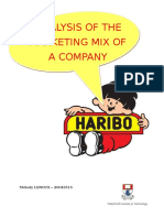 Analysis of The Marketing Mix of A Company: Mélody LEROUX - 20043515