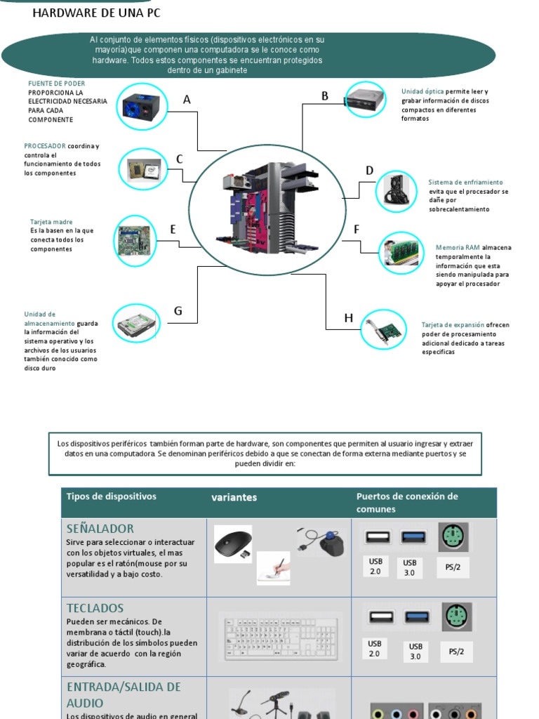 Componentes Esenciales del Hardware de PC | PDF | Periférico | Hardware ...