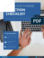 Selection Checklist: Hrms Software
