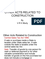 Other Acts Related To Construction