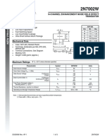 N-Channel Enhancement Mode Field Effect Transistor Features