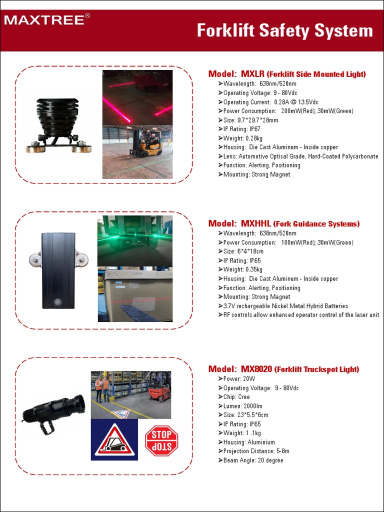 MaxtreeIndustrialSafetyLight Luz de Seguridad PDF Light Emitting