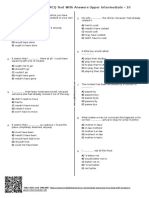 637 - English Grammar MCQ Test With Answers Upper Intermediate 10