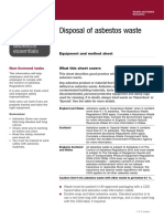 Disposal of Asbestos Waste