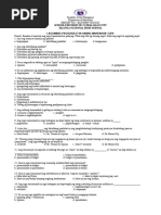 1st Summative Test in ESP 7 | PDF