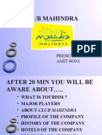 Club Mahindra: Presented By: Amit Soni