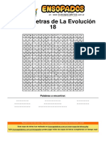 Sopa de Letras de La Evolución - 18